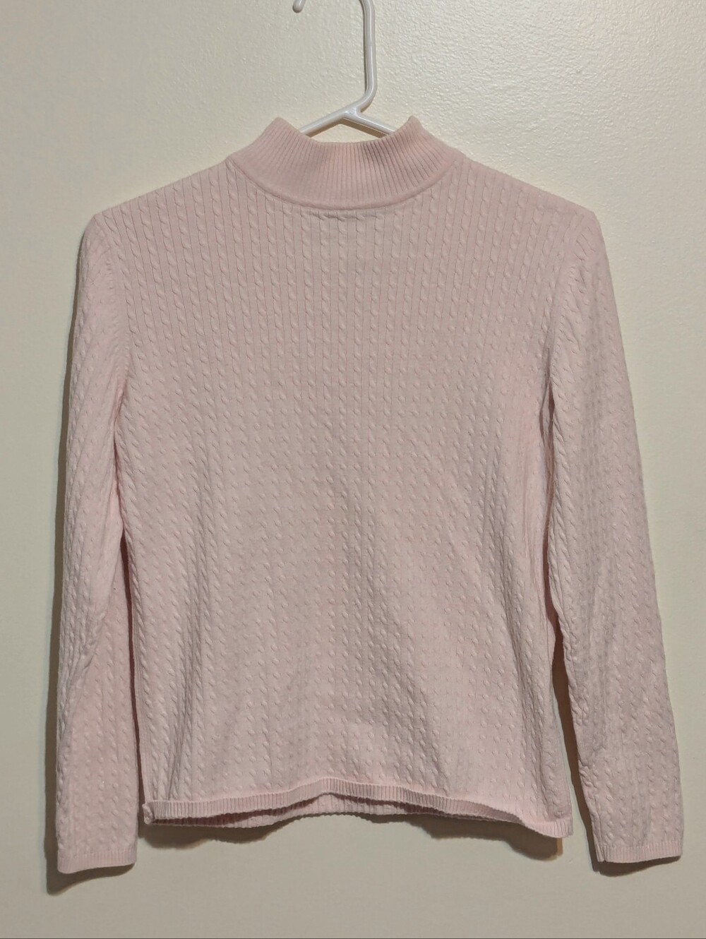 Karen Scott Pink Turtleneck Mockneck Sweater - M